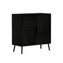 Hanah Home Darien - Black Wood